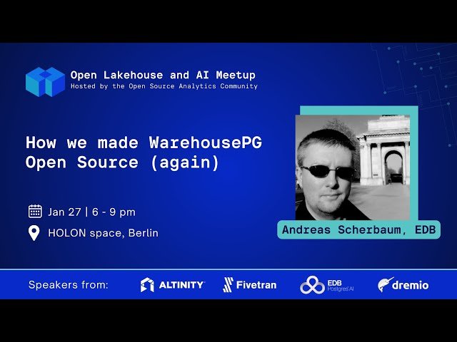 How We Made WarehousePG Open Source Again