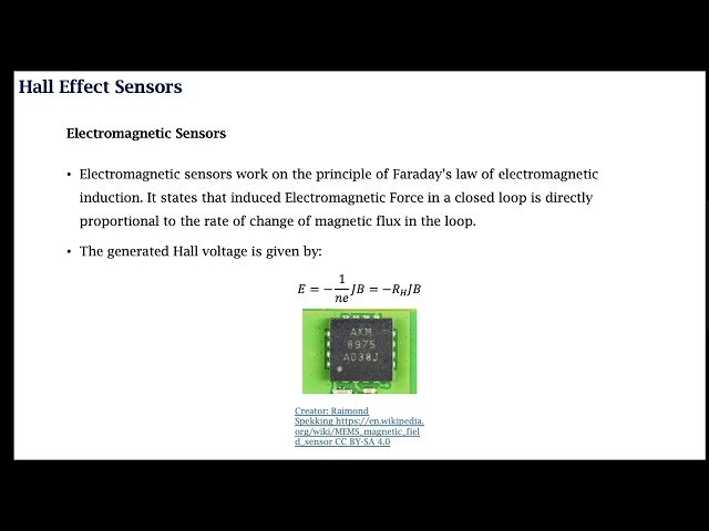 Biomedical Sensors - Hall Effect Sensor