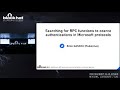 Searching for RPC Functions to Coerce Authentications in Microsoft Protocols