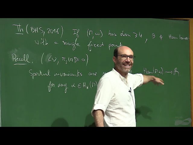 Action of Fixed Points and Spectral Invariants of Hamiltonian Homeomorphisms of Surfaces