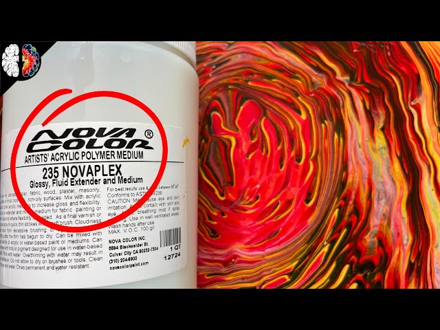 Novaplex Pouring Medium Review - Acrylic Paint Fluid Extender Test
