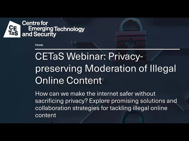 Privacy-Preserving Moderation of Illegal Online Content