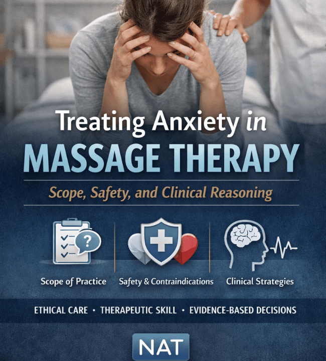 Treating Anxiety in Massage Therapy: Scope, Safety, and Clinical Reasoning