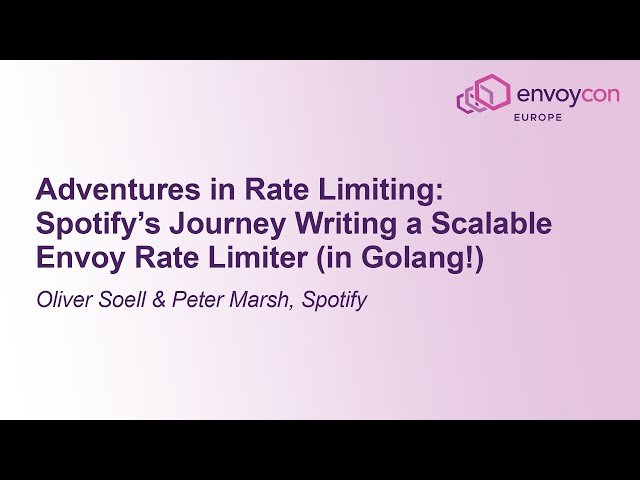 Adventures in Rate Limiting: Spotify's Journey Writing a Scalable Envoy Rate Limiter in Golang