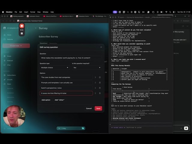 How I Use an Agentic Browser to Build Newsletter Surveys