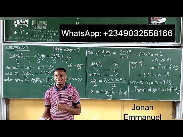Limiting and Excess Reagents, Actual, Theoretical, and Percentage Yield of Products
