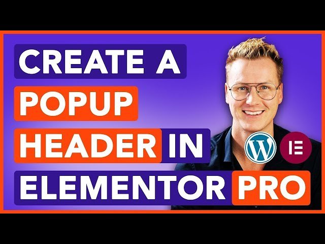 How to Make an Eye-Catching Popup Header With Elementor Pro