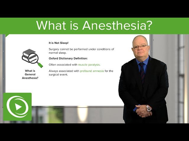 Anesthesiology - USMLE Prep Videos
