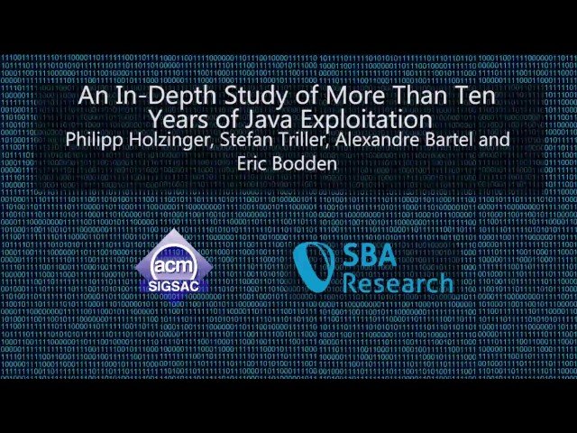 An In-Depth Study of More Than Ten Years of Java Exploitation