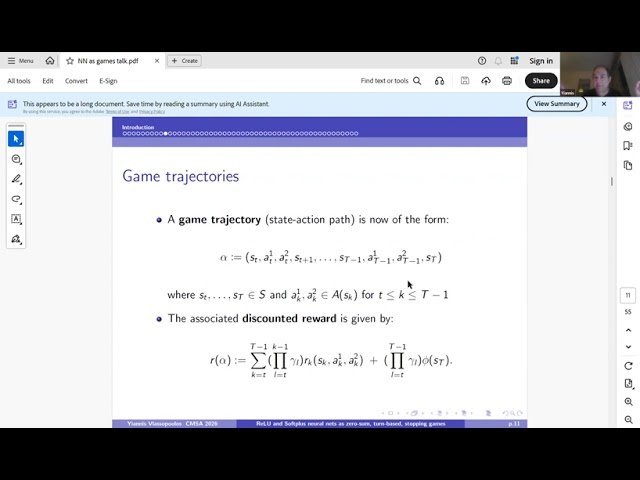 ReLU and Softplus Neural Networks as Zero-Sum Turn-Based Stopping Games
