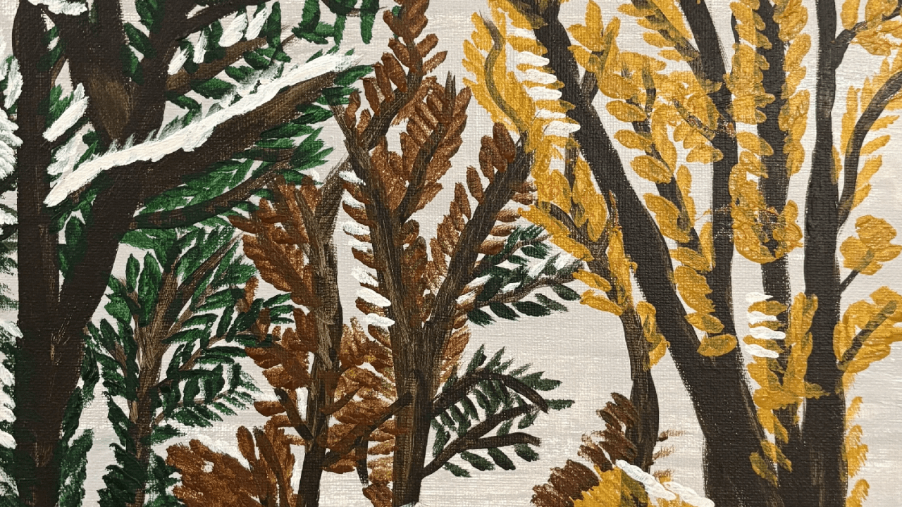 Let's Paint a Simple Winter Landscape! (Live Online)