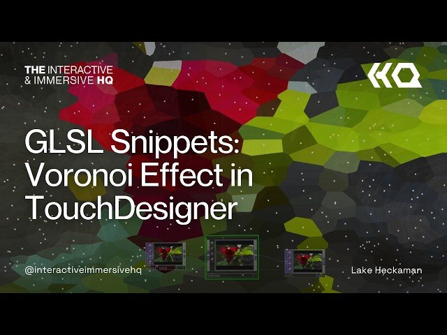Creating Voronoi Tessellation Effects with GLSL in TouchDesigner - Tutorial 192