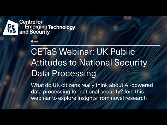 UK Public Attitudes to National Security Data Processing