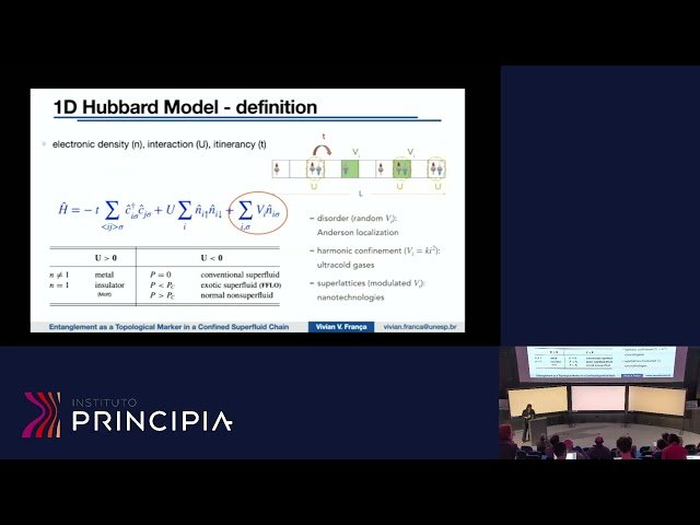 Entanglement as a Topological Marker in a Confined Superfluid Chain
