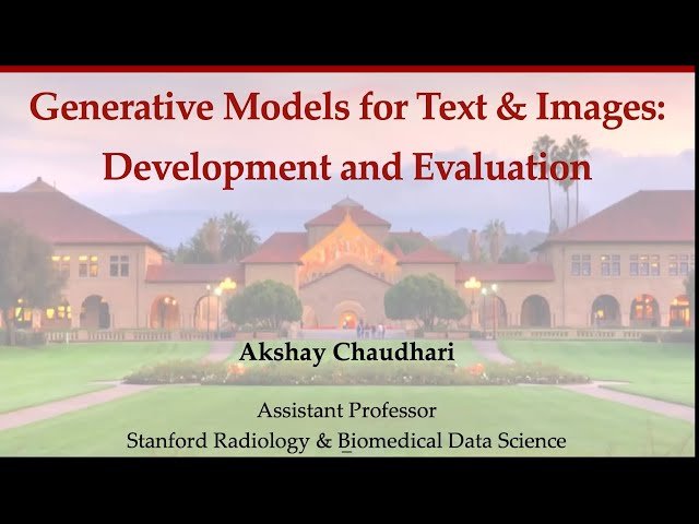 Generative Models for Text and Images - Development and Evaluation