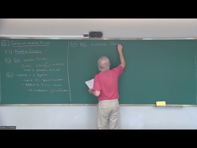Categorical Tools in Low-Dimensional Quantum Field Theory - Lecture 11/11
