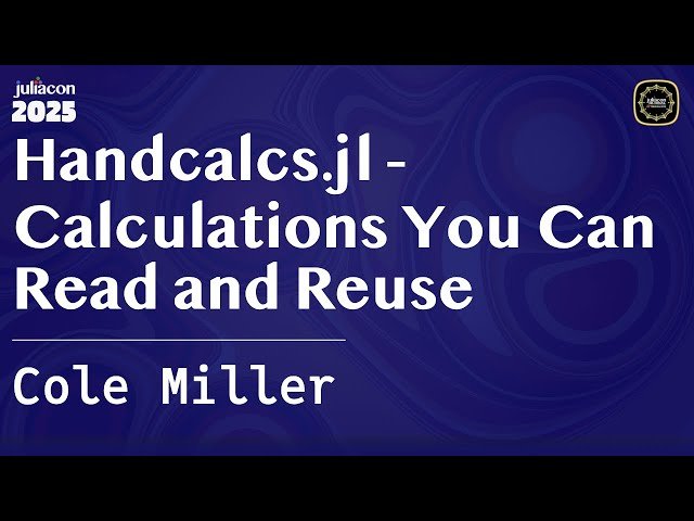 Handcalcs.jl - Calculations You Can Read and Reuse