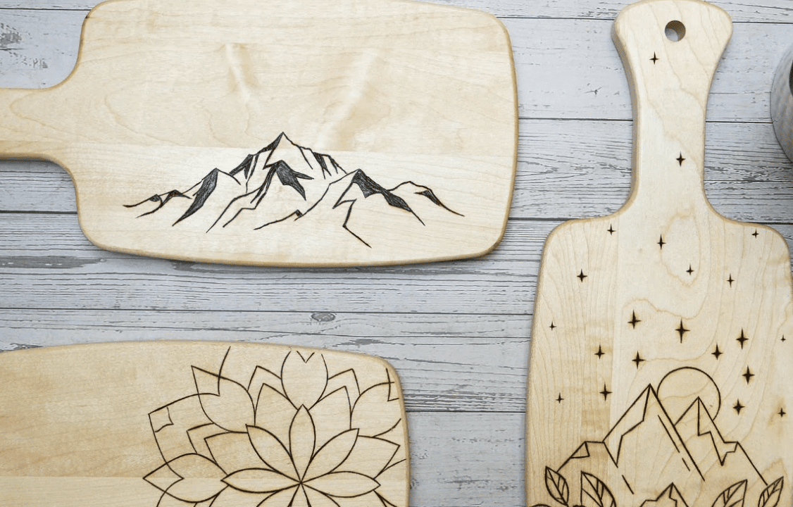 Virtual Wood Burning: Cutting Board (Kit Included) (Team Building)