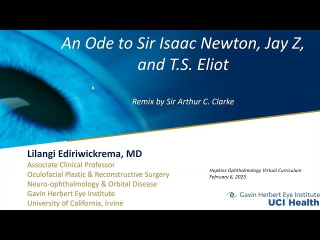 Hopkins Virtual Ophthalmology Curriculum - Journey to Oculoplastic Surgery and Neuro-Ophthalmology