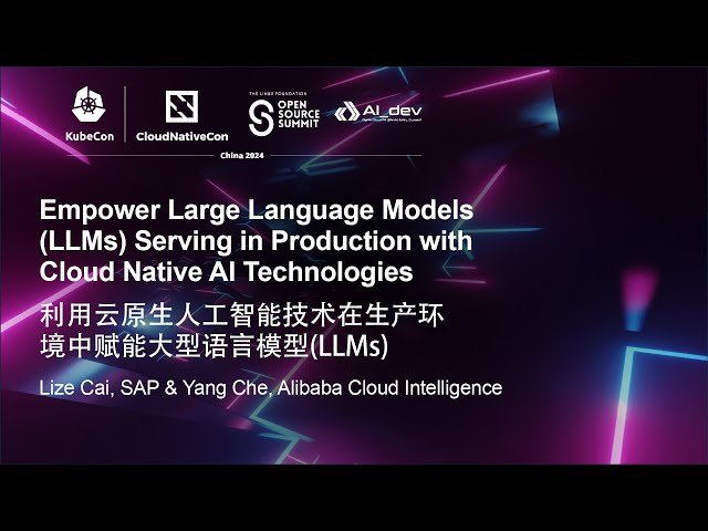 Empower Large Language Models Serving in Production with Cloud Native AI Technologies