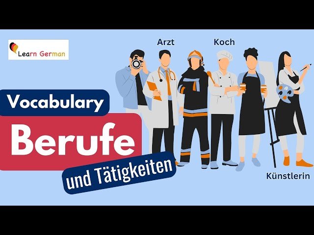 German Professions and Occupations Vocabulary - A1-B1