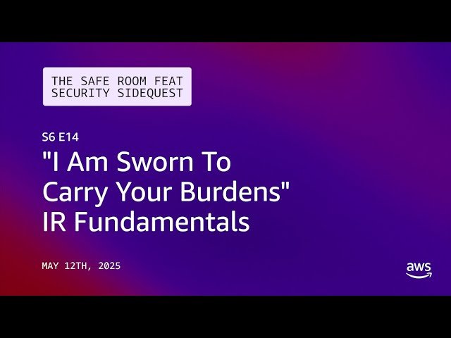 IR Fundamentals - "I Am Sworn To Carry Your Burdens"