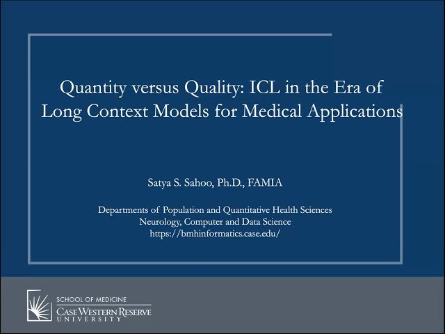 ICL in the Era of Long Context Models for Medical Applications