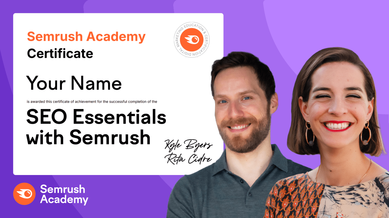 SEO Essentials with Semrush