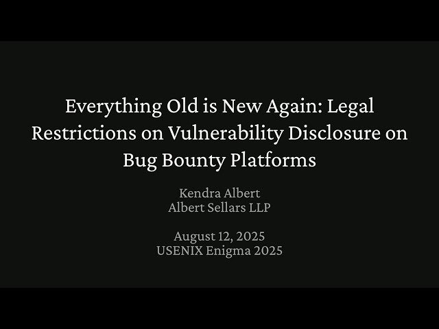 Everything Old Is New Again - Legal Restrictions on Vulnerability Disclosure on Bug Bounty Platforms