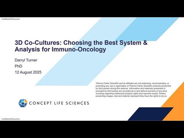 3D Co-Cultures - Choosing the Best Systems and Analysis for Immuno-Oncology