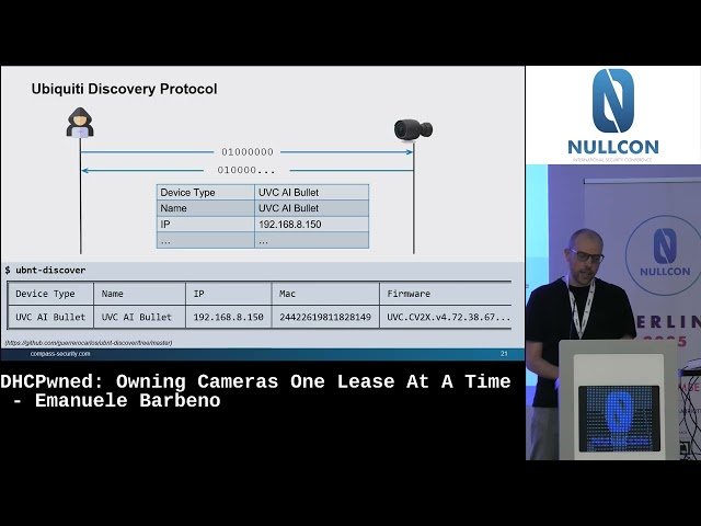 DHCPwned - Owning Cameras One Lease at a Time