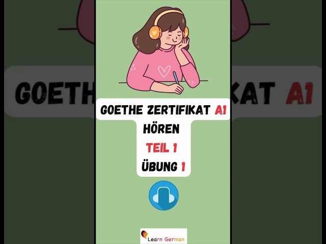 German A1 Exam Preparation - Goethe Zertifikat - telc Deutsch - Start Deutsch