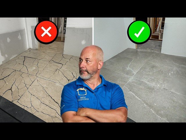 The Secret to a Perfect Tile Floor - No Cracks, No Leaks