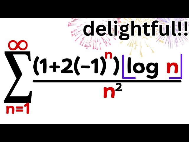 What an Amazing Approach to This Crazy Looking Infinite Series