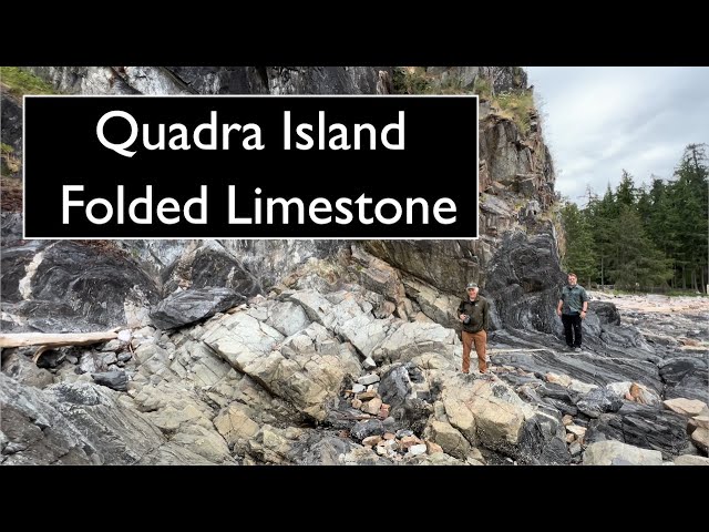 Quadra Island Folded Limestone Geology