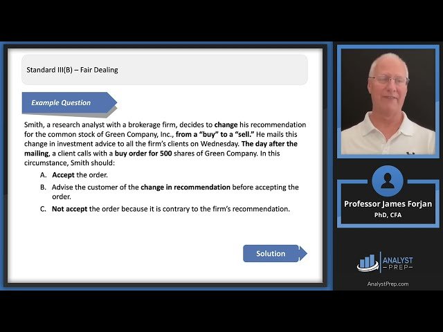 Standard III - Duties to Clients - 2025 Level III CFA Exam - Ethics - Reading 32