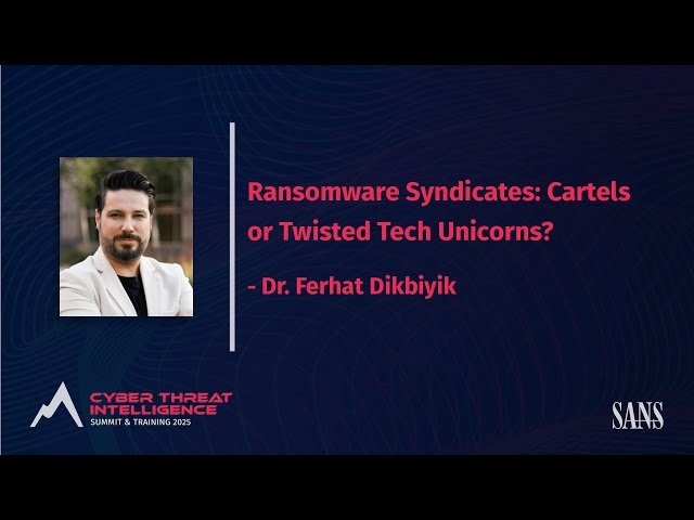 Ransomware Syndicates - Understanding Modern Cybercriminal Organizations