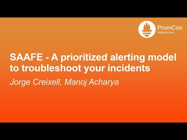 SAAFE - A Prioritized Alerting Model to Troubleshoot Your Incidents