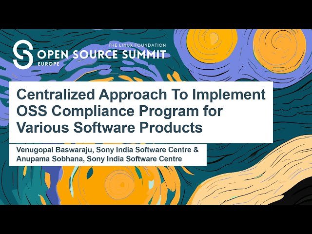 Centralized Approach to Implement OSS Compliance Program for Various Software Products