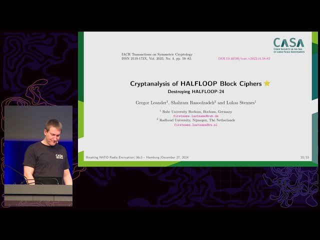 Breaking NATO Radio Encryption Through HALFLOOP-24 Algorithm Analysis