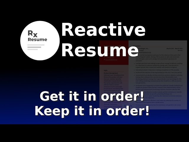Reactive Resumes - Installation and Setup Tutorial