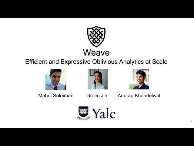 Weave - Efficient and Expressive Oblivious Analytics at Scale