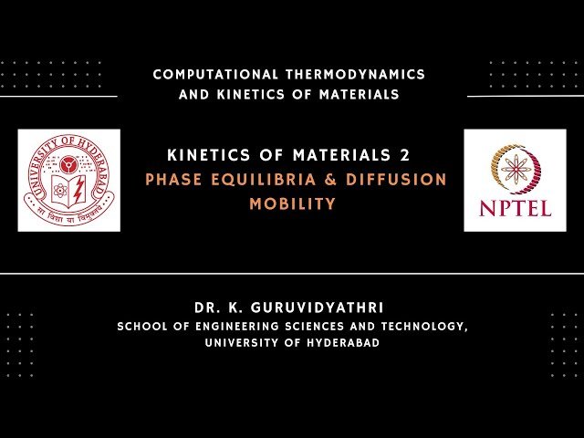 Kinetics of Materials 2 - Phase Equilibria and Diffusion - Mobility