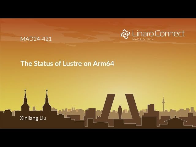 The Status of Lustre on ARM64 - MAD24 421