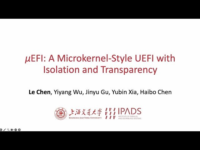 μEFI - A Microkernel-Style UEFI with Isolation and Transparency