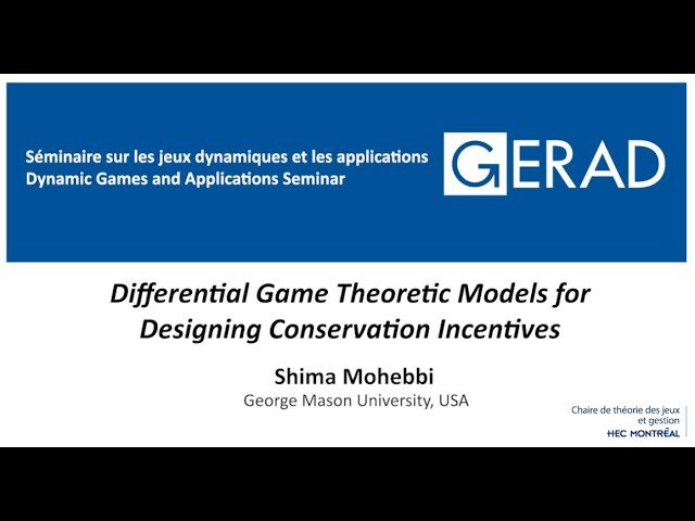 Differential Game Theoretic Models for Designing Conservation Incentives