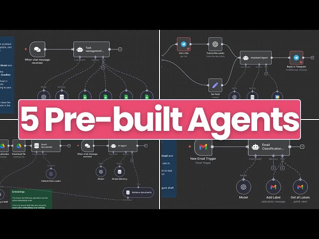 n8n Update - 5 Prebuilt AI Agents You Can Use Right Now