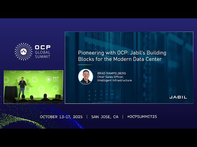 Pioneering with OCP - Jabil's Building Blocks for the Modern Data Center