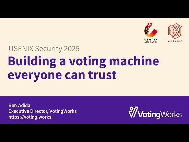 Building a Voting Machine Everyone Can Trust
