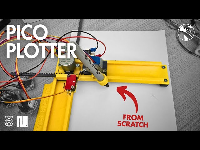Raspberry Pi Pico Plotter - Building the Design from 3D Parts - Part 2